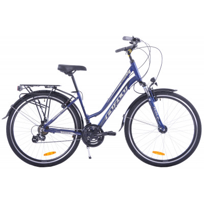 Trekingový bicykel Dámsky 28 Fuzlu Escape 3.0 Hliníkový Modrý